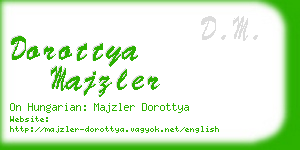 dorottya majzler business card